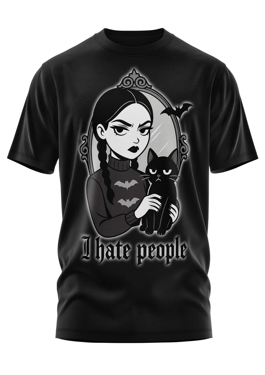 Schwarzes Oberteil GOTH GIRL Shirt von Easure