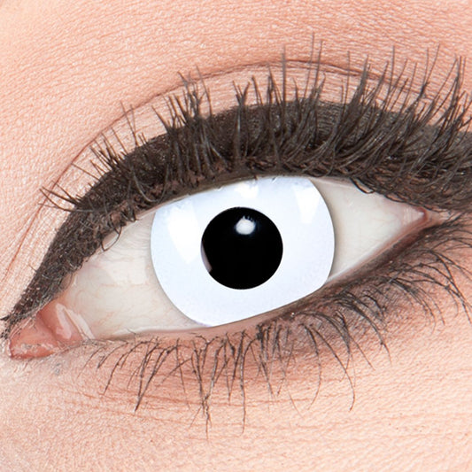Farbige weiße Kontaktlinsen für Cosplay und Halloween - White out von MeralenS
