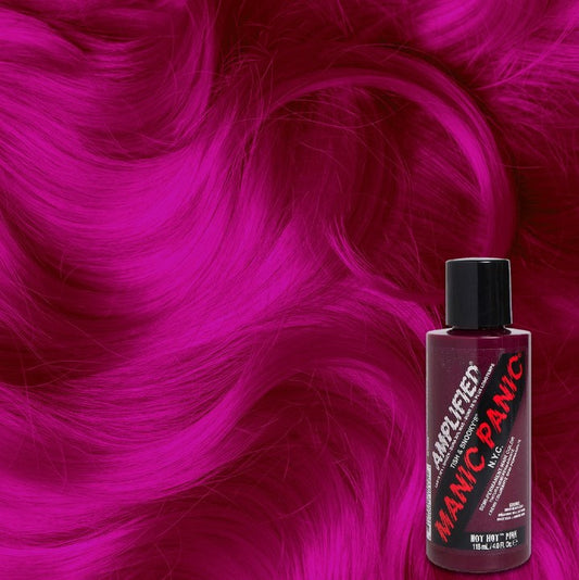 semi-permanente Haartönung Amplified HOT HOT PINK in dem Farbton Neonpink von Manic