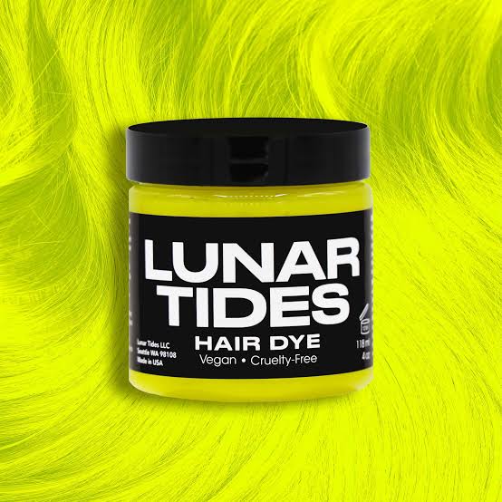 semi-permanente UV-Haartönung NEON LEMON in dem Farbton Neongelb von Lunar Tides