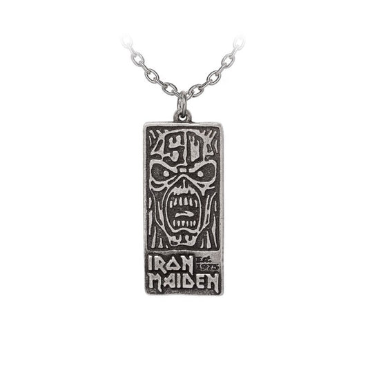 Silberne Kette Iron Maiden 50th Anniversary Kette mit Iron Maiden Jubiläumsdesign von Alchemy