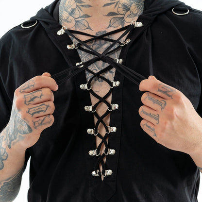 Nahaufnahme Schnürung