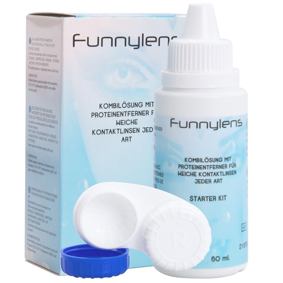 Kontaktlinsenflüssigkeit mit Behälter 60ml Funnylens