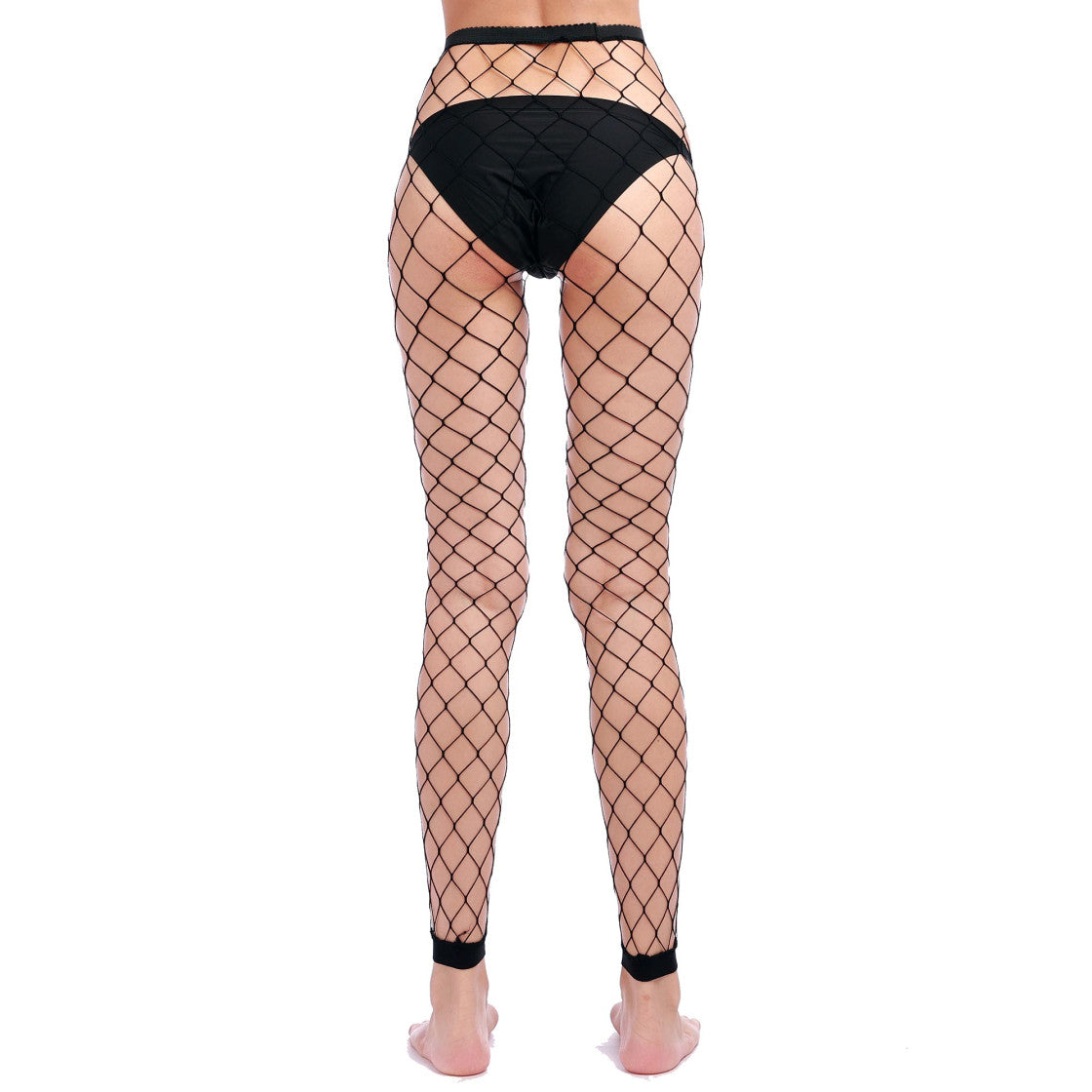 Leggings X-Large Fishnet Schwarz Erogance