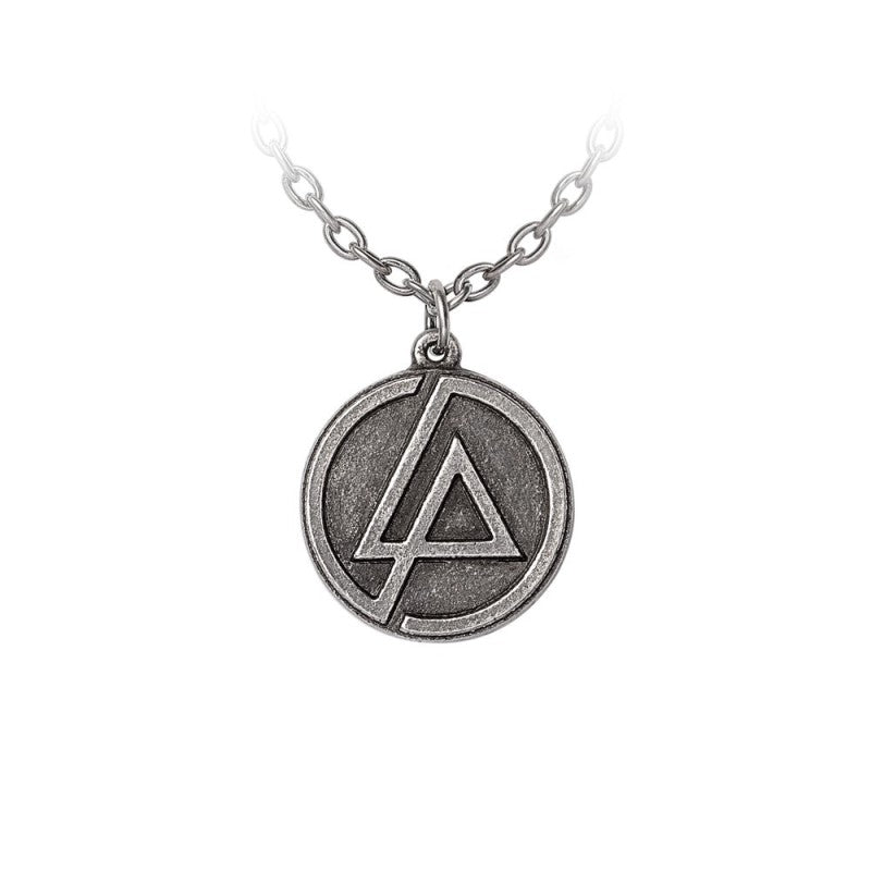 Silberne Kette Linkin Park Circle Logo Kette mit Linkin Park Logo von Alchemy