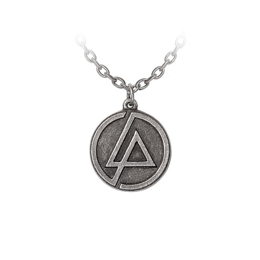 Silberne Kette Linkin Park Circle Logo Kette mit Linkin Park Logo von Alchemy