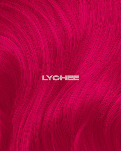 semi-permanente Haartönung Lychee Pink in dem Farbton kräftiges Pink von Lunar Tides