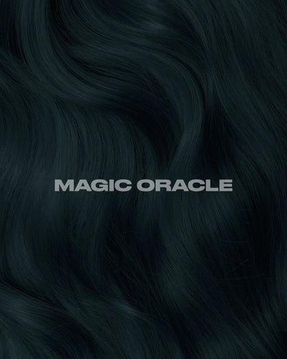 semi-permanente Haartönung Magic Oracle in dem Farbton dunkles Petrol mit schwarzen Untertönen von Lunar Tides