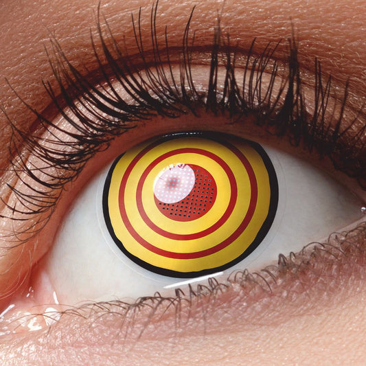 Gelb-rote Kontaktlinse Makima mit eingeschränktem Sichtfeld von MeralenS