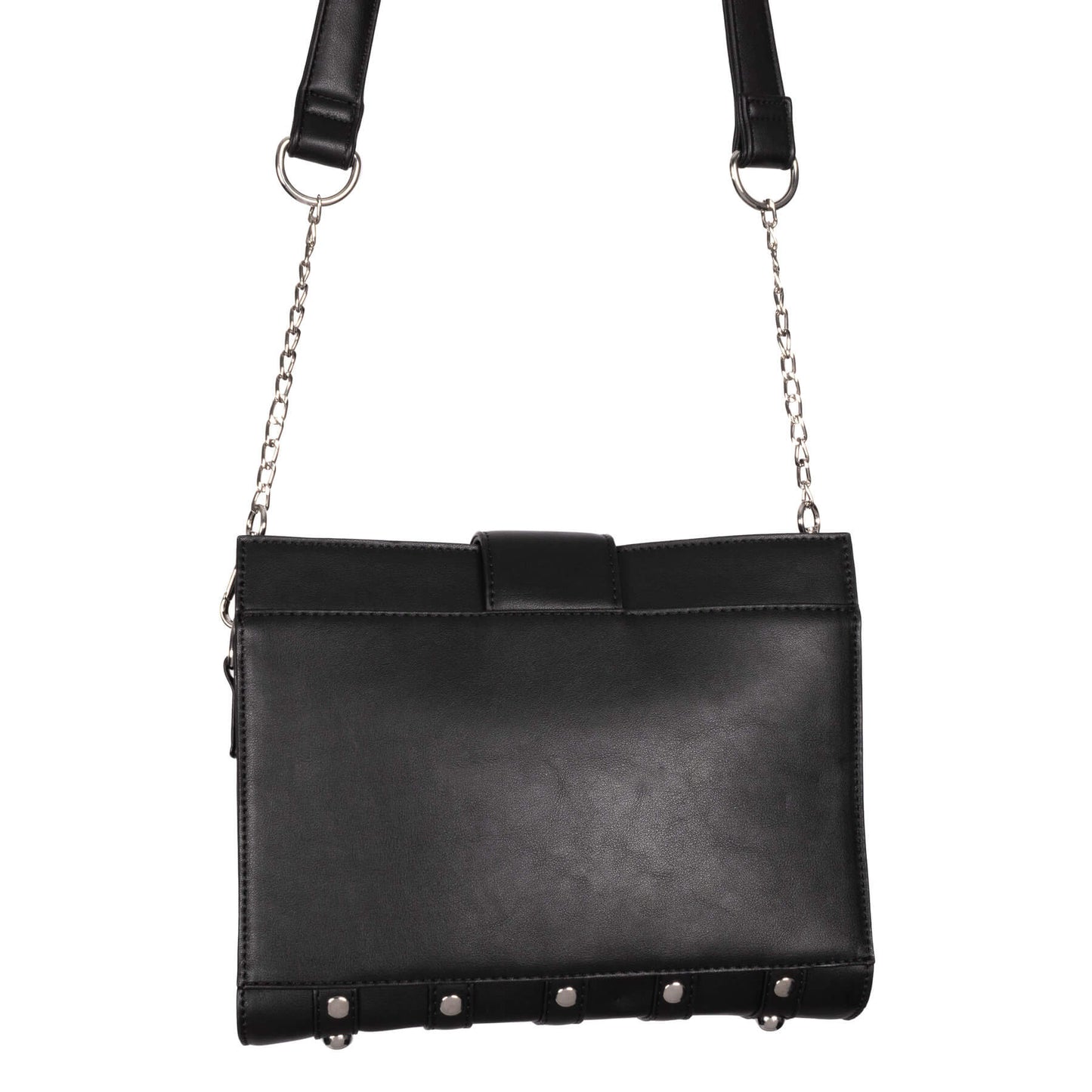 Schwarze Umhängetasche MIDNIGHT BAG mit Mondanhänger von Poizen Industries