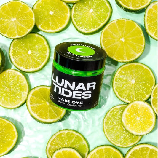 semi-permanente Haartönung NEON LIME in dem Farbton Neongrün von Lunar Tides