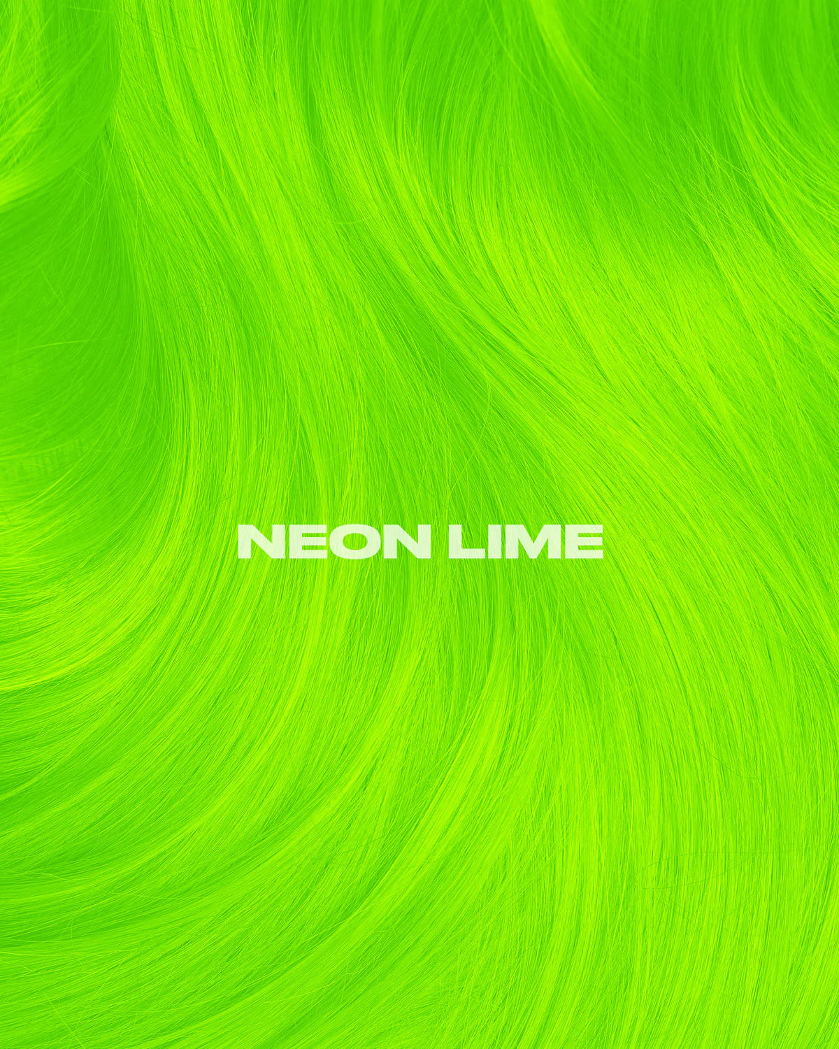 semi-permanente UV-Haartönung Neon Lime in dem Farbton Neongrün von Lunar Tides