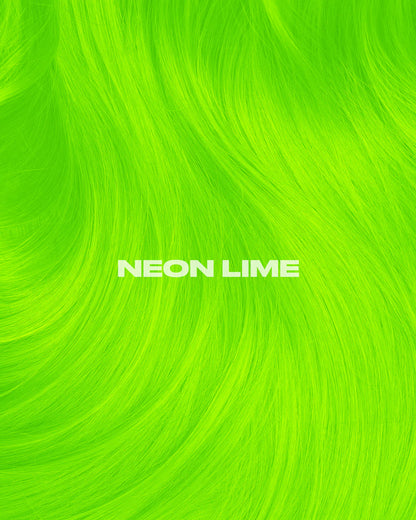 semi-permanente UV-Haartönung Neon Lime in dem Farbton Neongrün von Lunar Tides