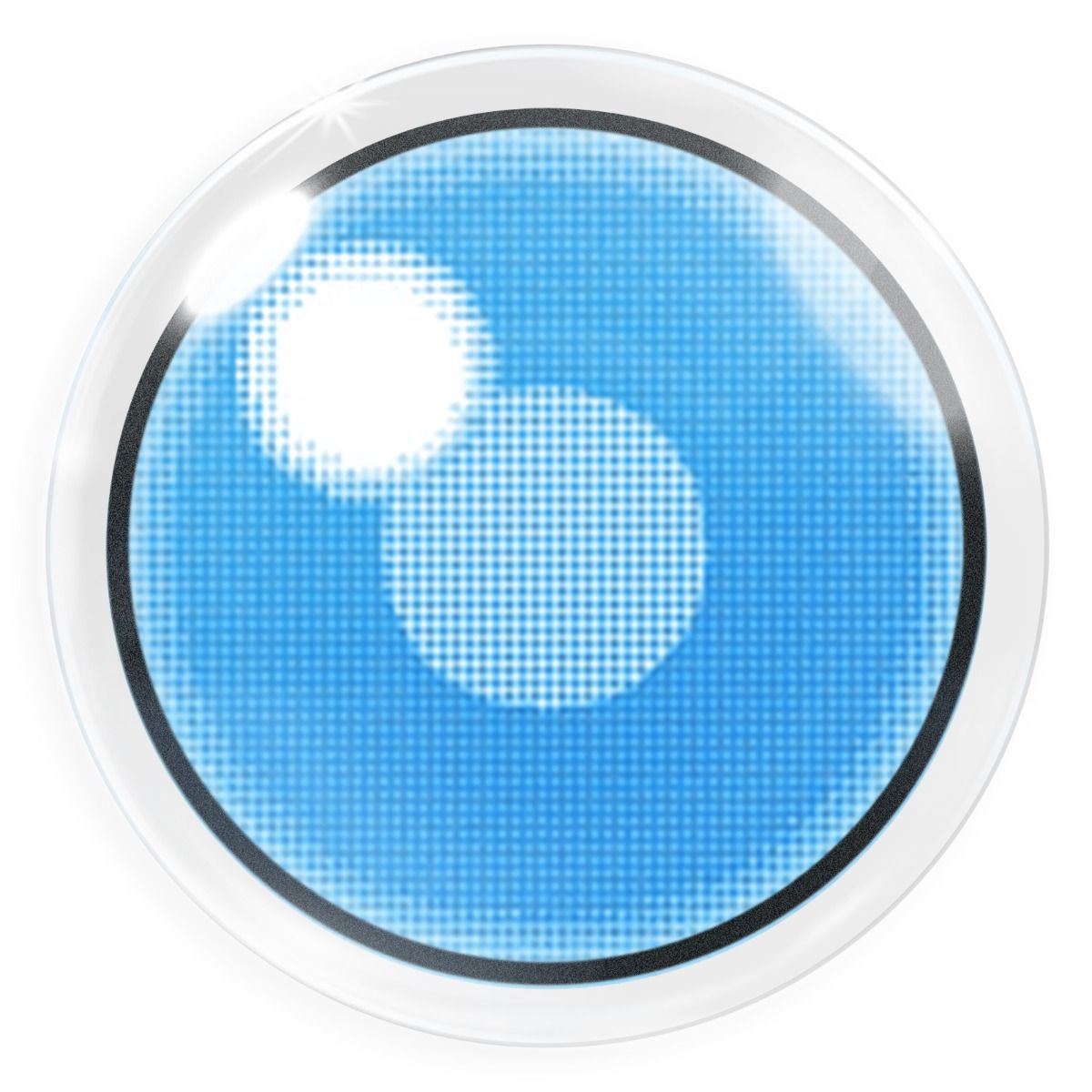 Blaue Kontaktlinse Demon Nezuko Blue mit eingeschränktem Sichtfeld von MeralenS