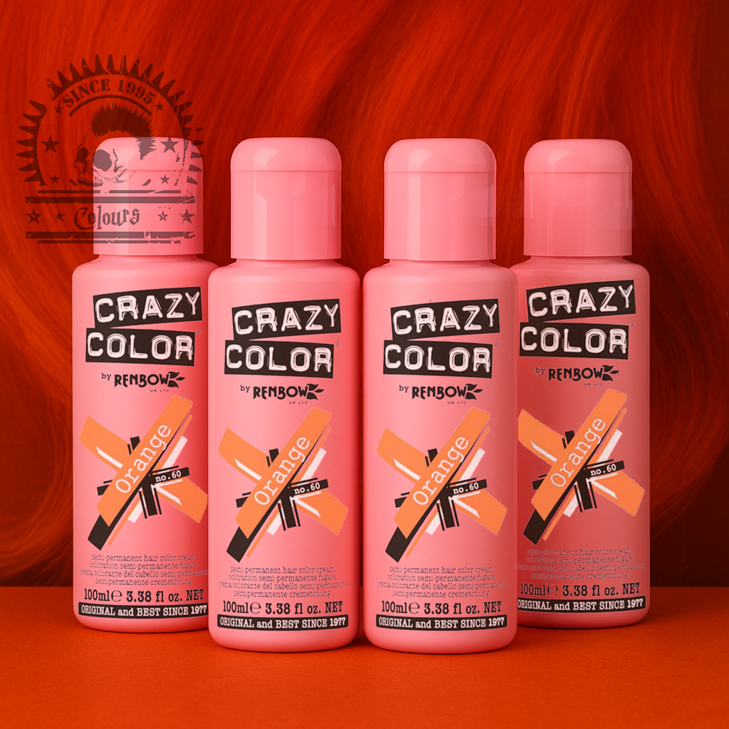 semi-permanente Haartönung 4er Box&nbsp;ORANGE in dem Farbton Orange von&nbsp;Crazy Color