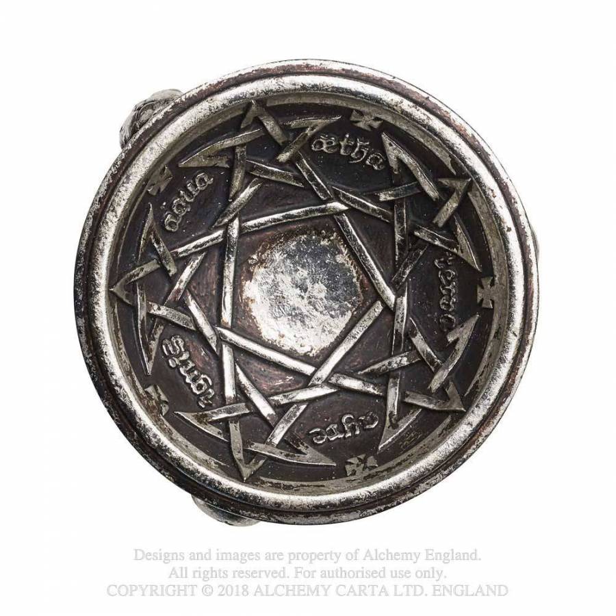 Pentagramatron Trinket Dish Silver Alchemy