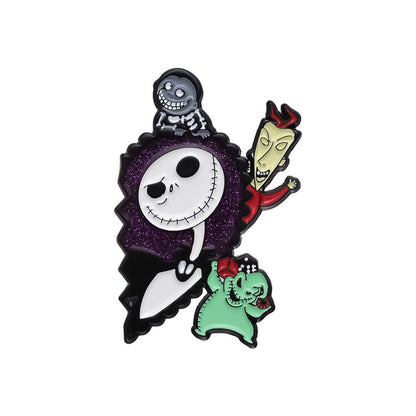 Kleiner Emaille-Anstecker JACK PIN im Nightmare Before Christmas-Design von Moon Attic