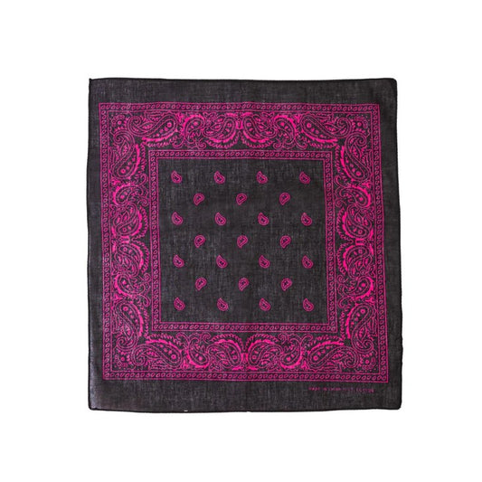 Bandana Schwarz/Pink Paisley