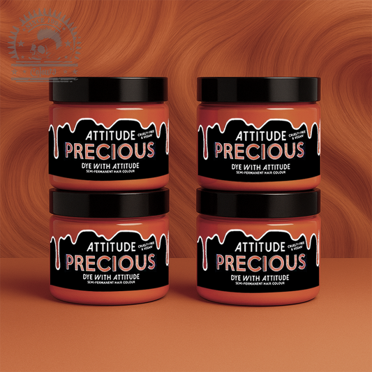 Vier semi-permanente Haartönungen 4er-Sparset PRECIOUS PASTEL PEACH in dem Farbton Pastellpink von Attitude