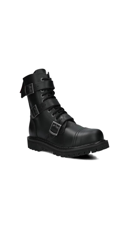 10 Loch 3 Buckles Black Colours Boots