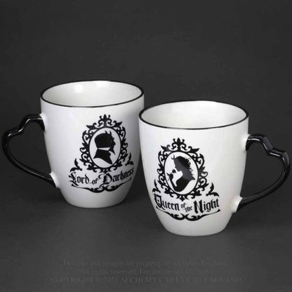 QUEEN OF THE NIGHT & LORD OF DARKNESS, COUPLE MUG SET Alchemy Colours Shop Hamburg