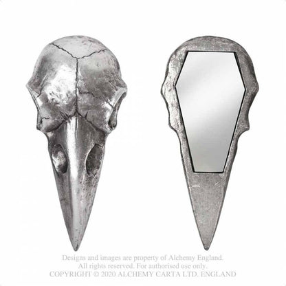 Raven Skull Hand Mirror Silver Alchemy Colours Shop Hamburg