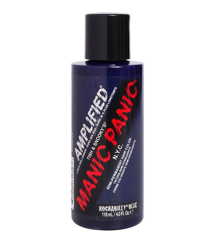 semi-permanente Haartönung Amplified ROCKABILLY BLUE in dem Farbton Blau von Manic Panic