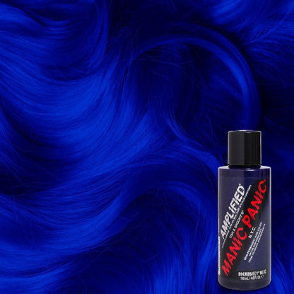 semi-permanente Haartönung Amplified ROCKABILLY BLUE in dem Farbton Blau von Manic Panic