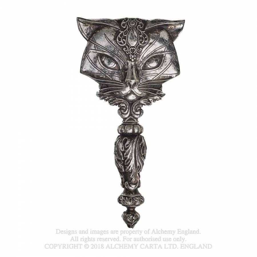 Sacred Cat Hand Mirror Silver Alchemy Colours Shop Hamburg