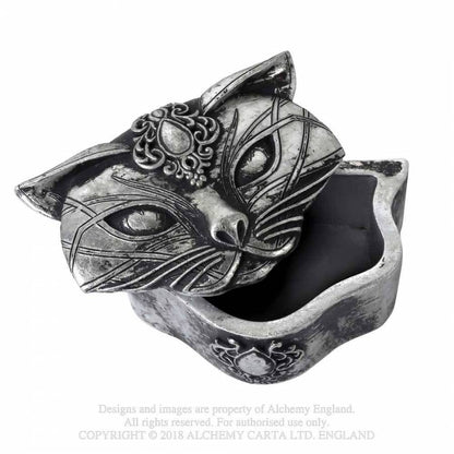Sacred Cat Trinket Box Silver Alchemy Colours Shop Hamburg