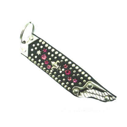 Schlüsselanhänger Pink Strass-Depot