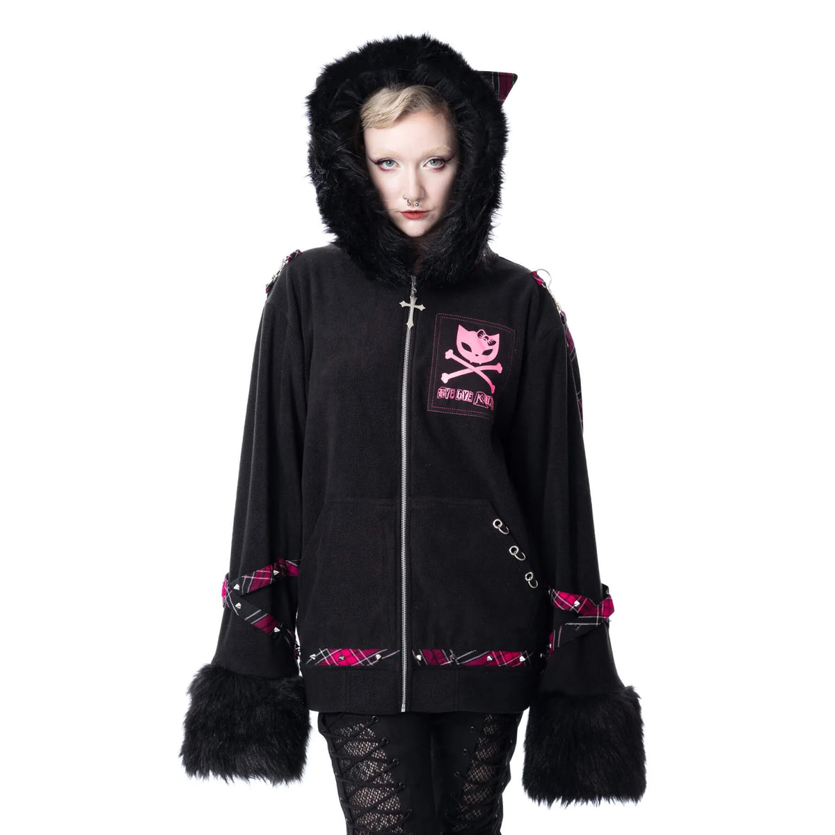 Eine weitere Variation der Cult-Bye-Bye-Kitty-Jacke mit Kitty-Ohren
