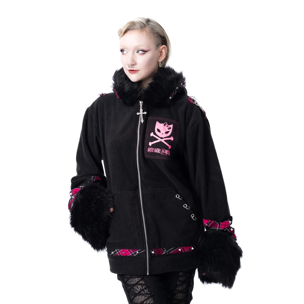 Eine weitere Variation der Cult-Bye-Bye-Kitty-Jacke mit Kitty-Ohren