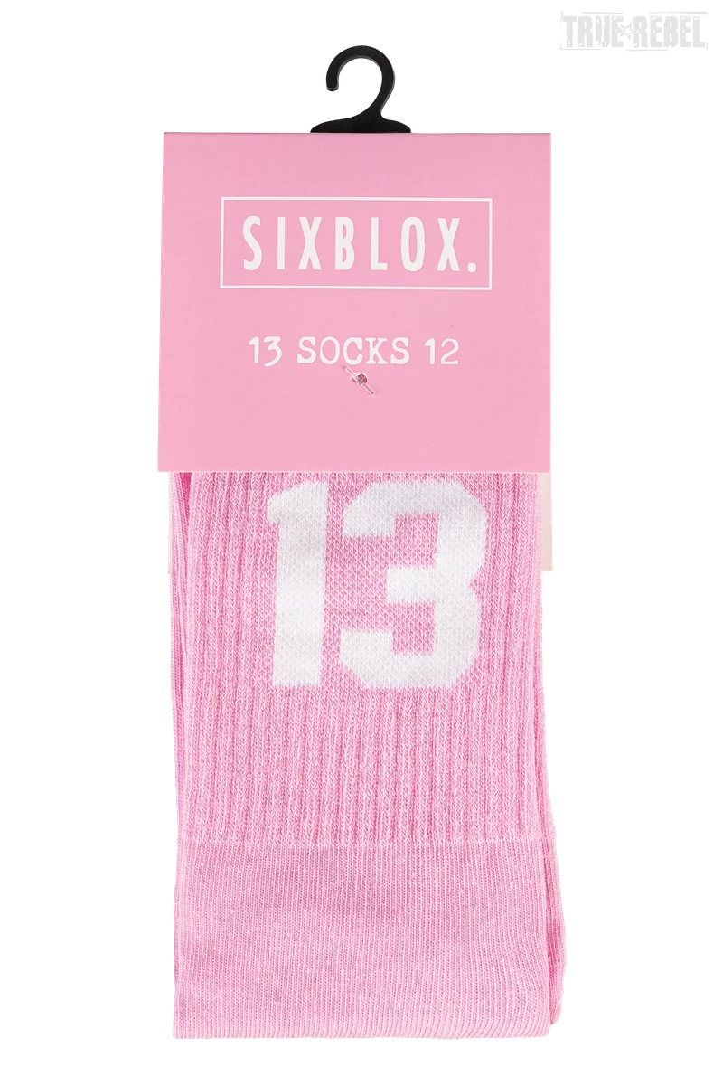 Socks 1312 Pink Sixblox in Packung