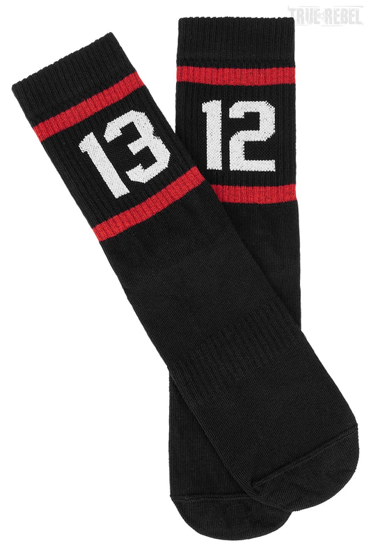 Sixblox Socks 1312 Stripes Black Red