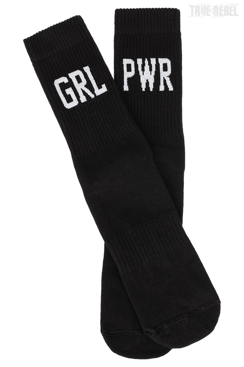 Sixblox Socks GRL PWR Black White