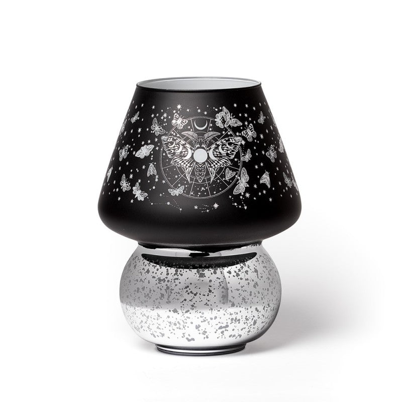 Schwarze Lampe Small Luna Moth Lamp mit Mottenprint von Alchemy