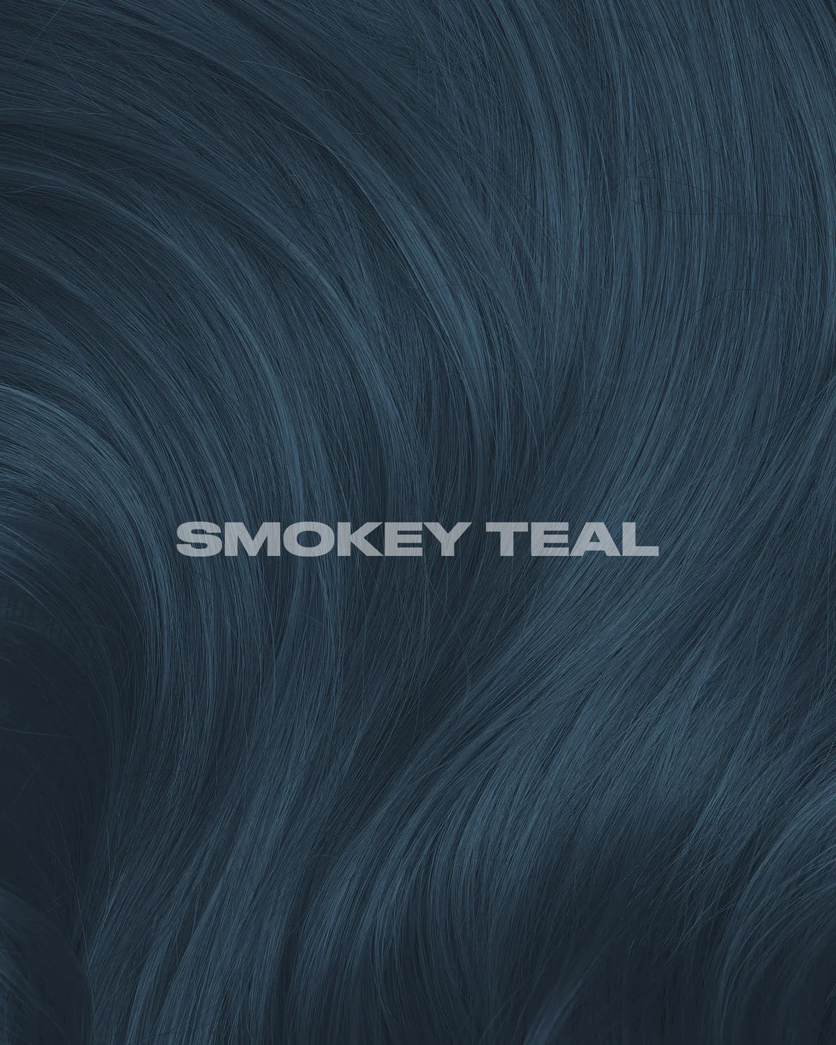 semi-permanente Haartönung Smokey Teal in dem Farbton Blaugrau von Lunar Tides
