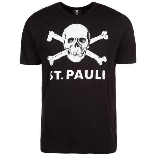 Schwarzes St.Pauli T-Shirt Totenkopf I Colours Shop Hamburge