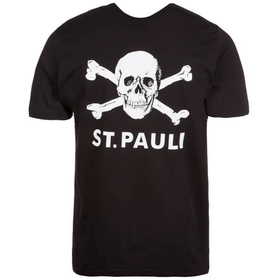 Schwarzes St.Pauli T-Shirt Totenkopf II