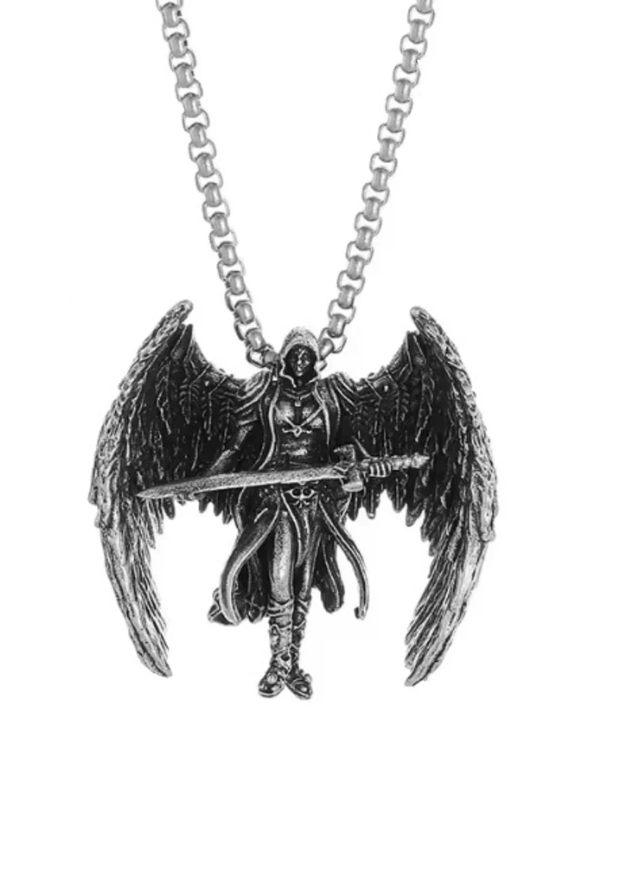 Silberfarbende SWORD DEMON Kette von EASURE