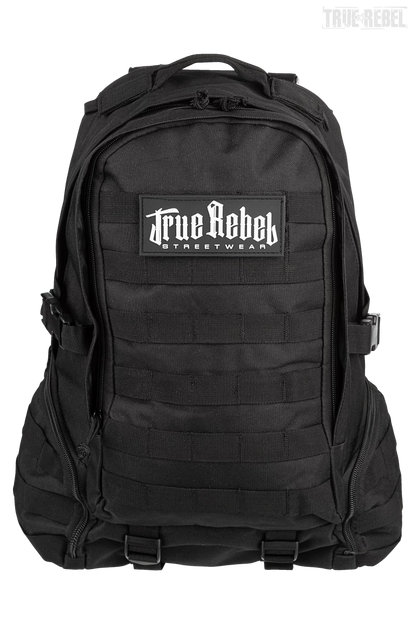 FCK NZS Rucksack mit drei Patches zum Wechseln und verschiedenen Taschen und Fächern von True Rebel