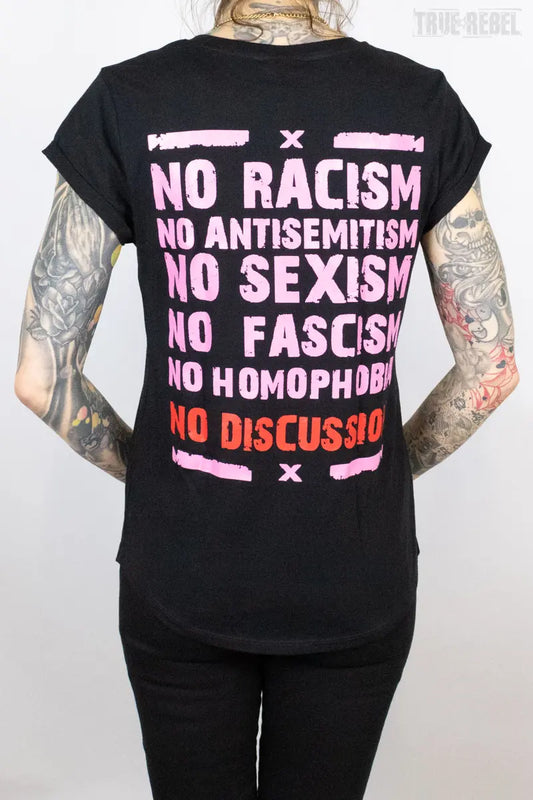 No Discussion T-Shirt Ladies True Rebel