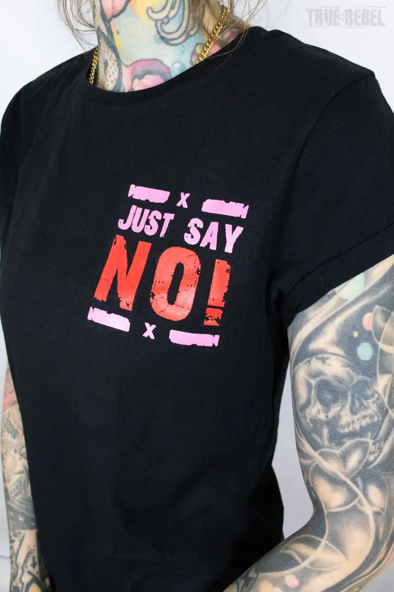 No Discussion T-Shirt Ladies True Rebel