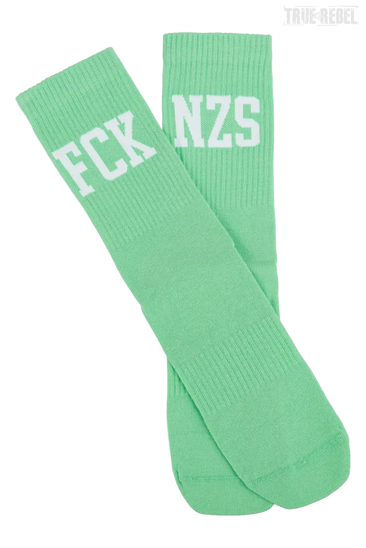 True Rebel Socks FCK NZS Mint