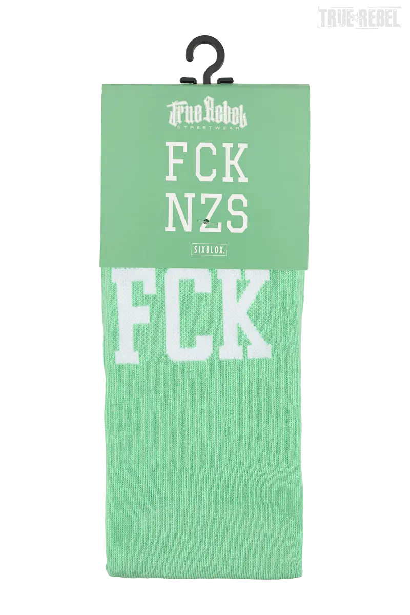 True Rebel Socks FCK NZS Mint