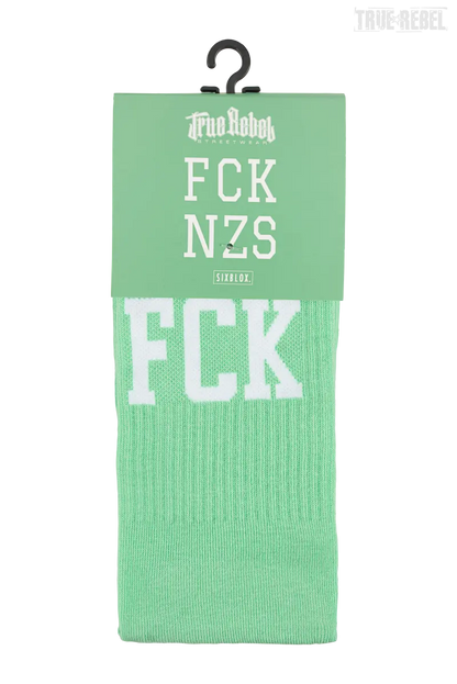 True Rebel Socks FCK NZS Mint