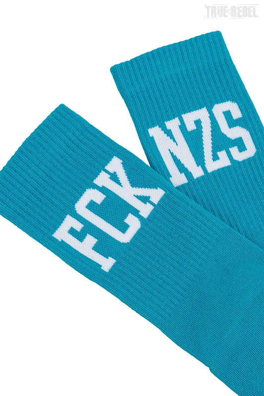 True Rebel Socks FCK NZS Ocean Blue