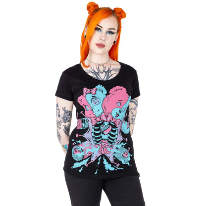 VOODOO BEAR TSHIRT mit Teddy-Aufdruck von Cupcake Cult