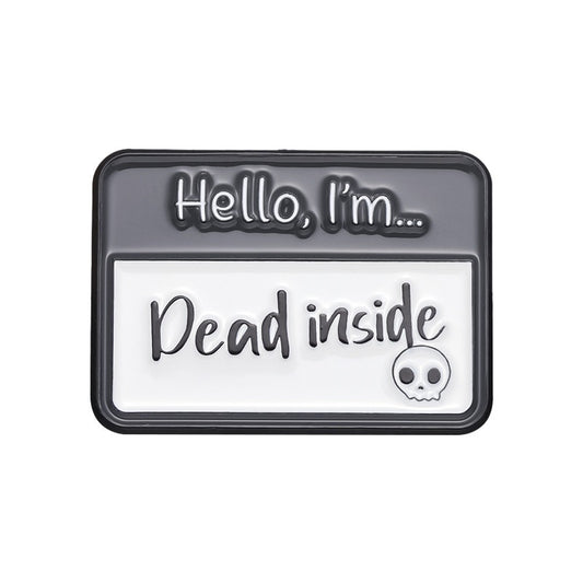 Kleiner Emaille-Anstecker DEAD INSIDE ENAMEL PIN von Moon Attic